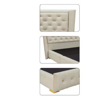 ฐานรองหัวเตียง 6 ฟุต WISDOM DESIGN FURNITURE รุ่น CARREN สีครีมขาว_2